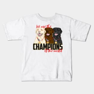 Labrador Champions! Especially for Labrador Retriever owners! Kids T-Shirt